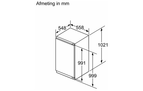 Siemens KI31REDD1 extraKlasse - Inbouw koelkast