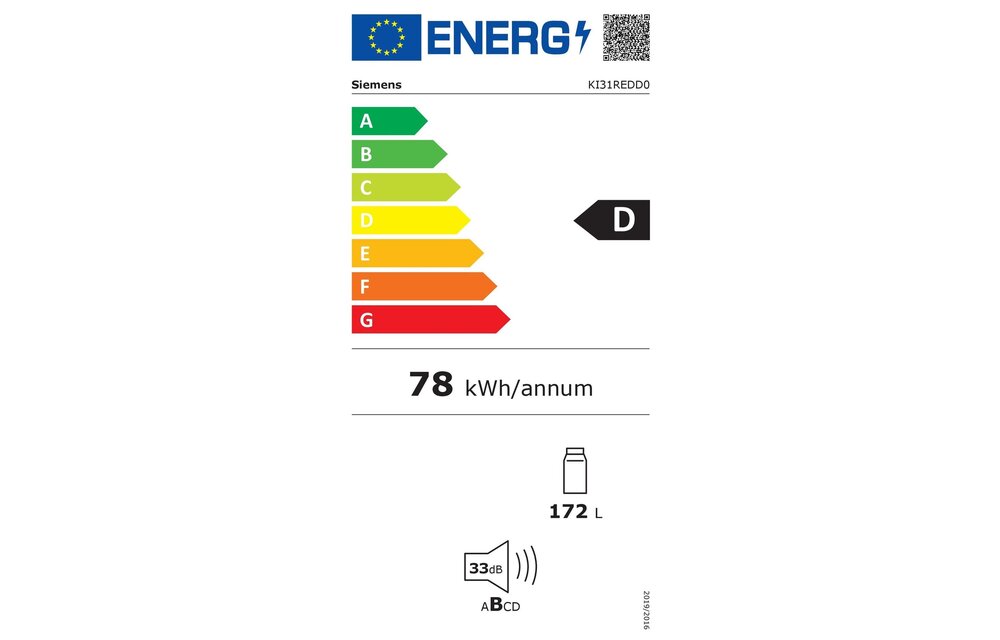 Siemens KI31REDD1 extraKlasse - Inbouw koelkast
