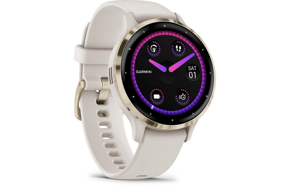 Garmin Venu 3S Goud/Wit - Smartwatch