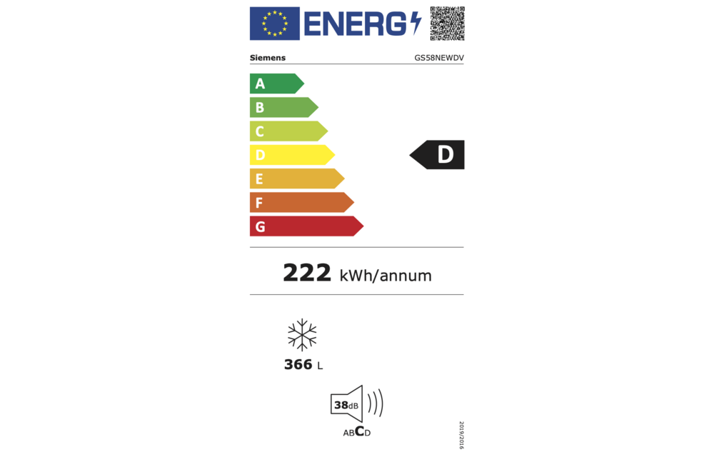 Siemens GS58NEWDV extraKlasse - Vrieskast