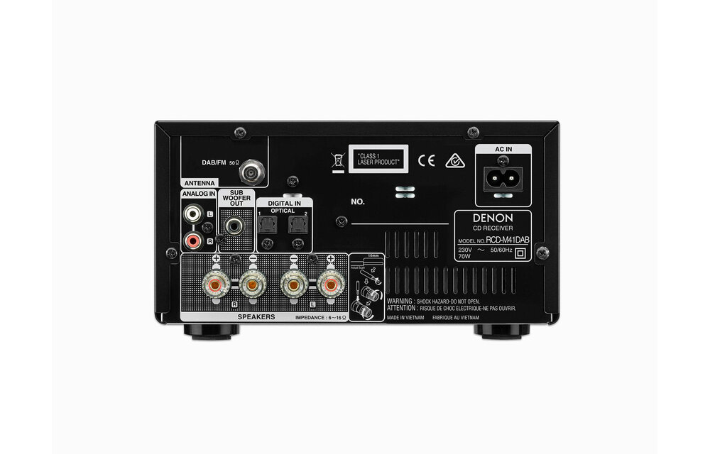 Denon D-M41DAB Zwart - Radio