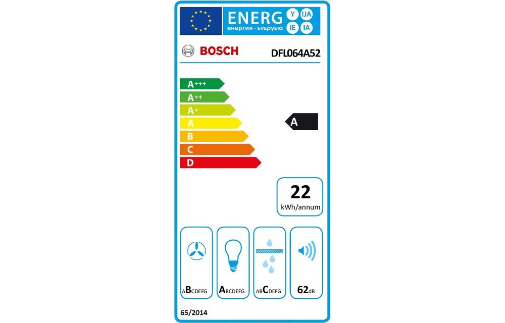 Bosch DFL064A52 - Vlakscherm afzuigkap