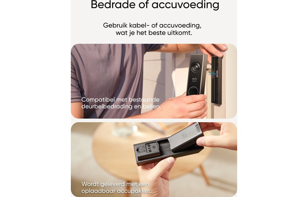 Eufy Video Doorbell E340 (Uitbreiding) - Deurbel