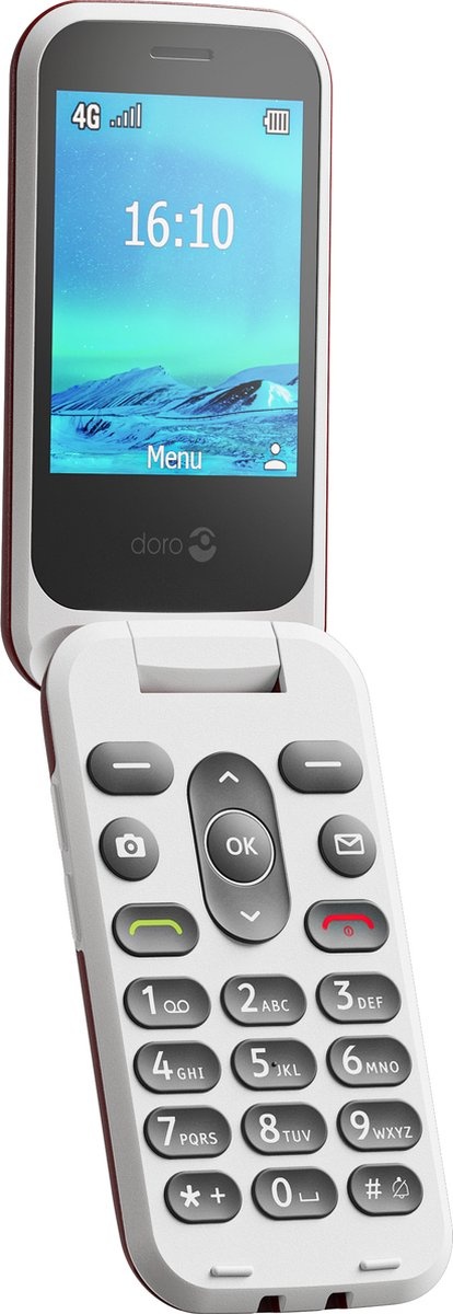 Doro 2820 4G Rood - Mobiele telefoon