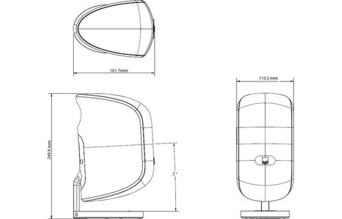 Bowers & Wilkins M-1 Speaker (Wit) - Boekenplank speaker