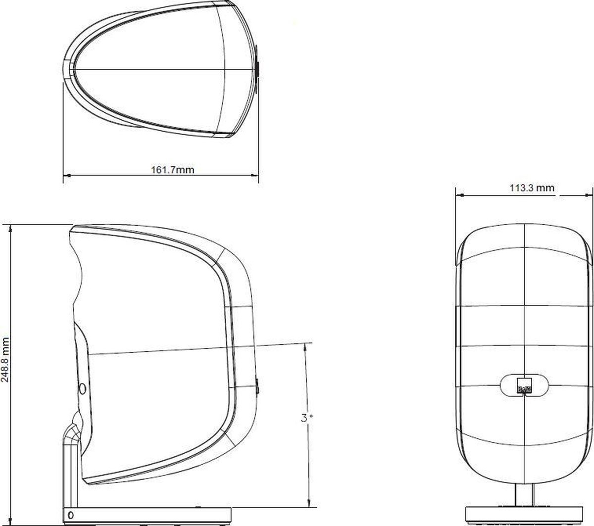 Bowers & Wilkins M-1 Speaker (Wit) - Boekenplank speaker
