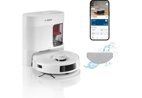 Bosch Spotless Advanced + BCRD2W - Robotstofzuiger