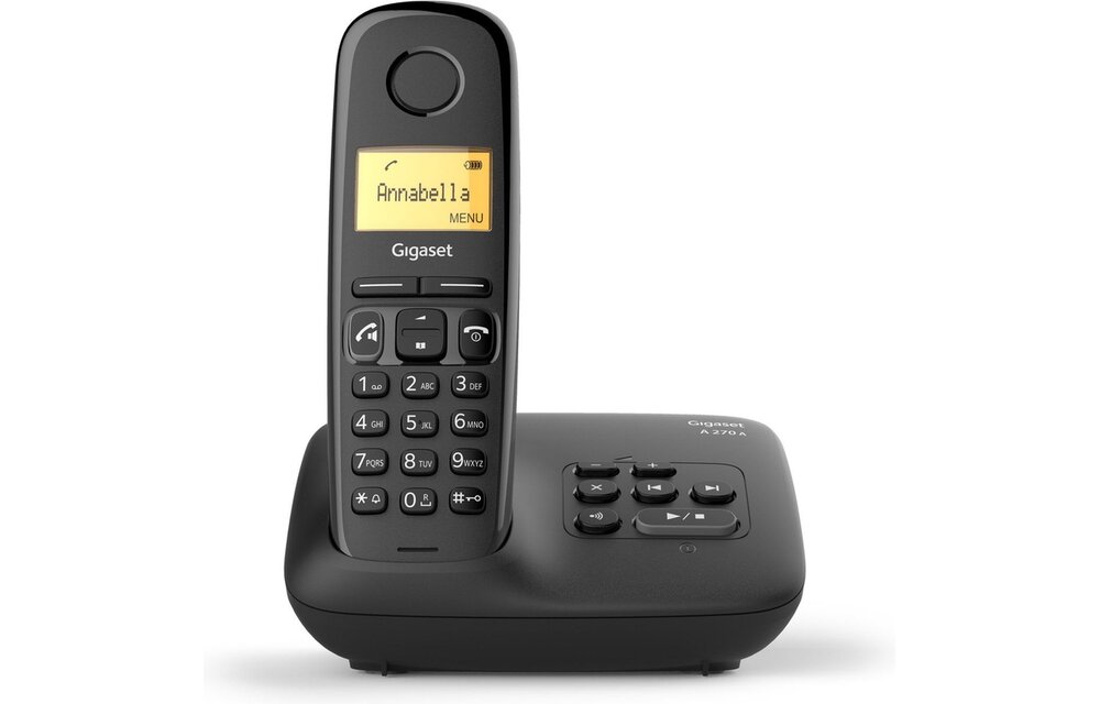 Gigaset A270A Quattro Zwart - Senioren telefoon