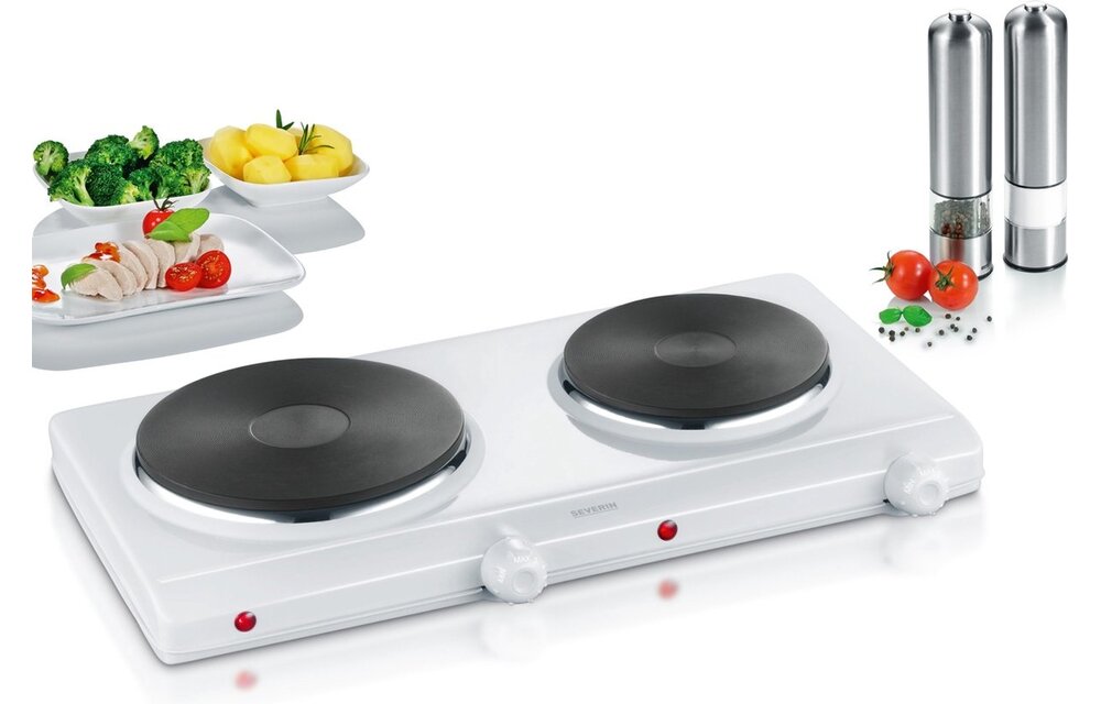 Severin DK1042 wit - Elektrische kookplaat