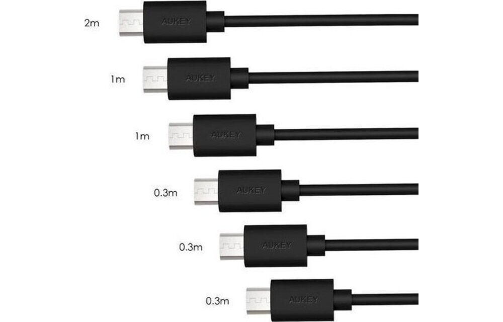 AUKEY 6-Pack Micro USB kabels