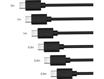AUKEY 6-Pack Micro USB kabels