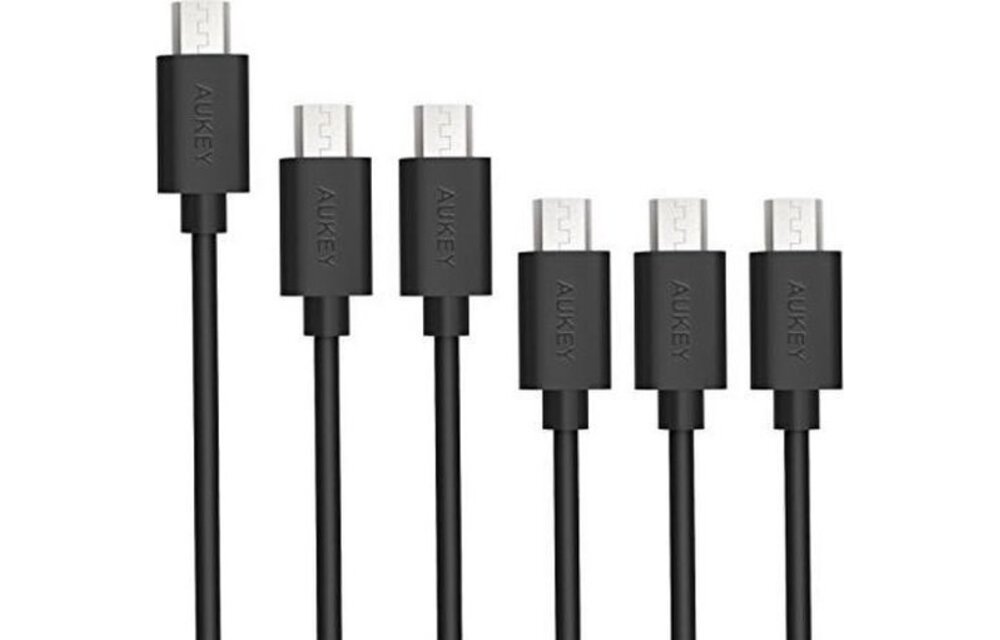 AUKEY 6-Pack Micro USB kabels