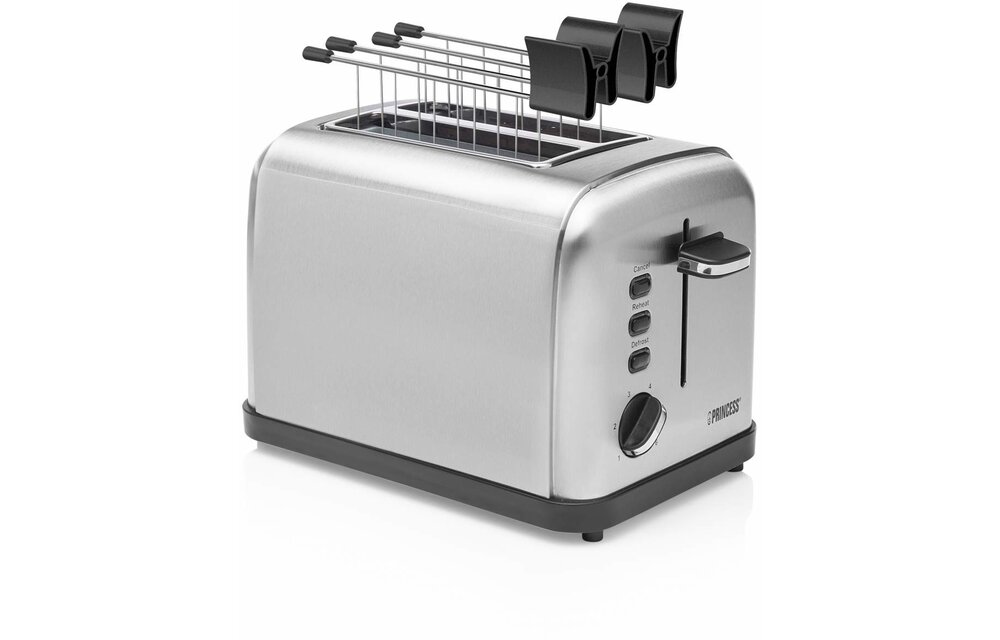 Princess 142354 Toaster Steel Style 2 - Broodrooster