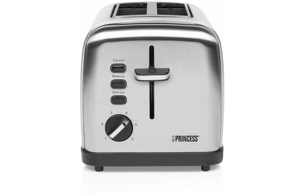 Princess 142354 Toaster Steel Style 2 - Broodrooster