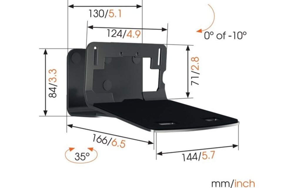 Vogel's SOUND 3205 Speakerbeugel (wit)