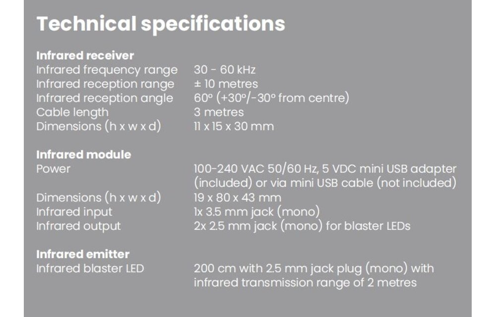 Marmitek Invisible Control 6 XTRA infrarood