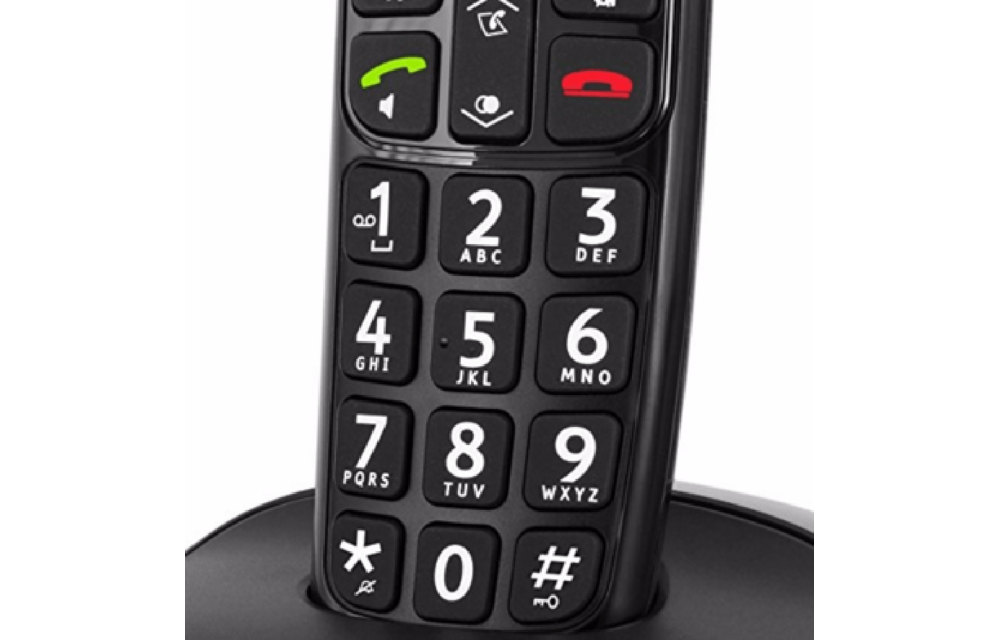 Doro PhoneEasy 110 Duo Zwart - Senioren telefoon