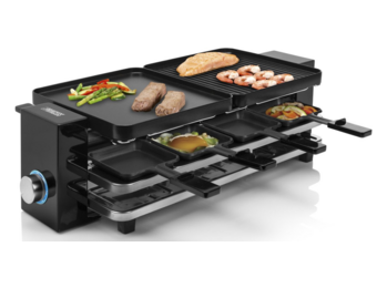 Princess 162925 Raclette Piano Black 8 - Gourmetstel