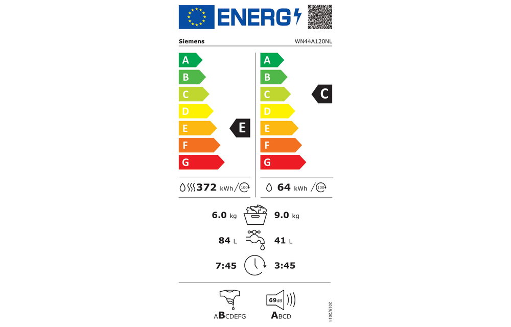 Siemens WN44A120NL - Was-droogcombinatie