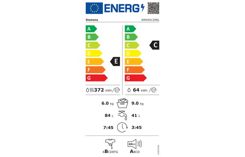 Siemens WN44A120NL - Was-droogcombinatie