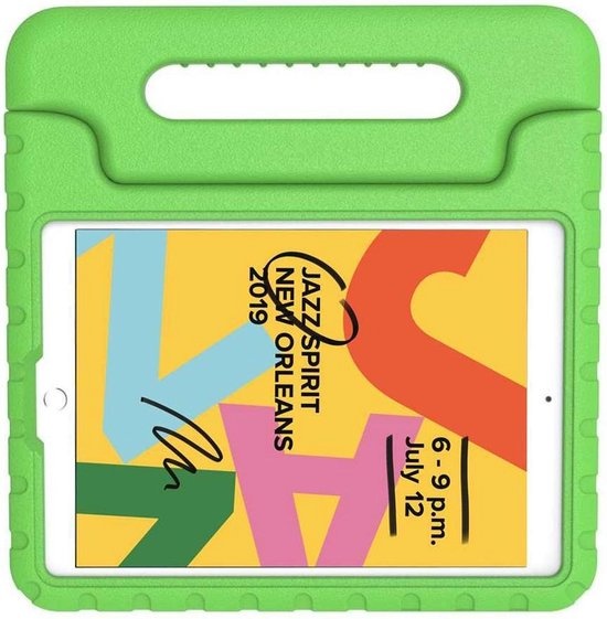 Just In Case Kids Case Cassic - Apple iPad 10.2 - Groen - Beschermhoes