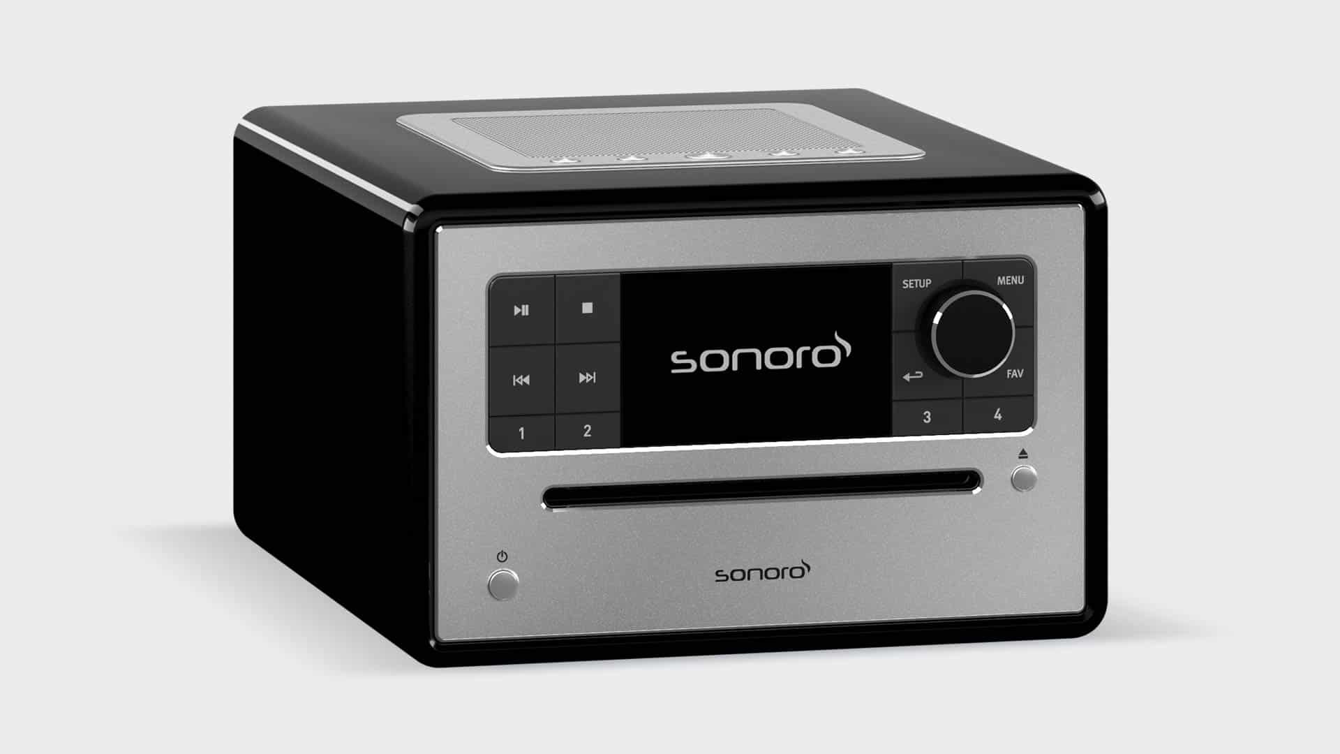 Sonoro ELITE X Hoogglans zwart - Radio