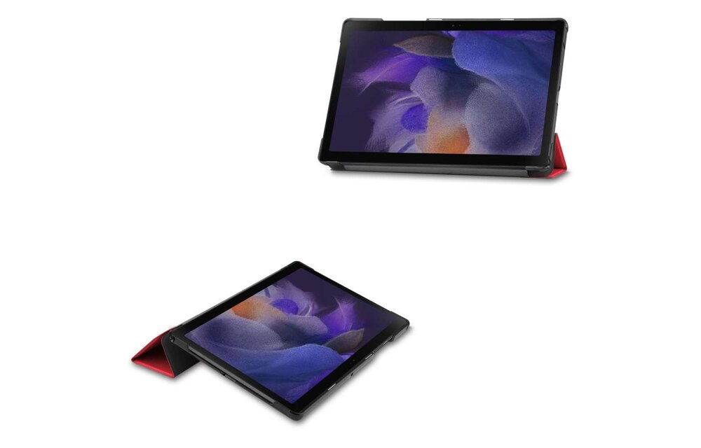 Just in Case Smart Tri-Fold Case - Samsung Galaxy Tab A8 - Rood - Beschermhoes