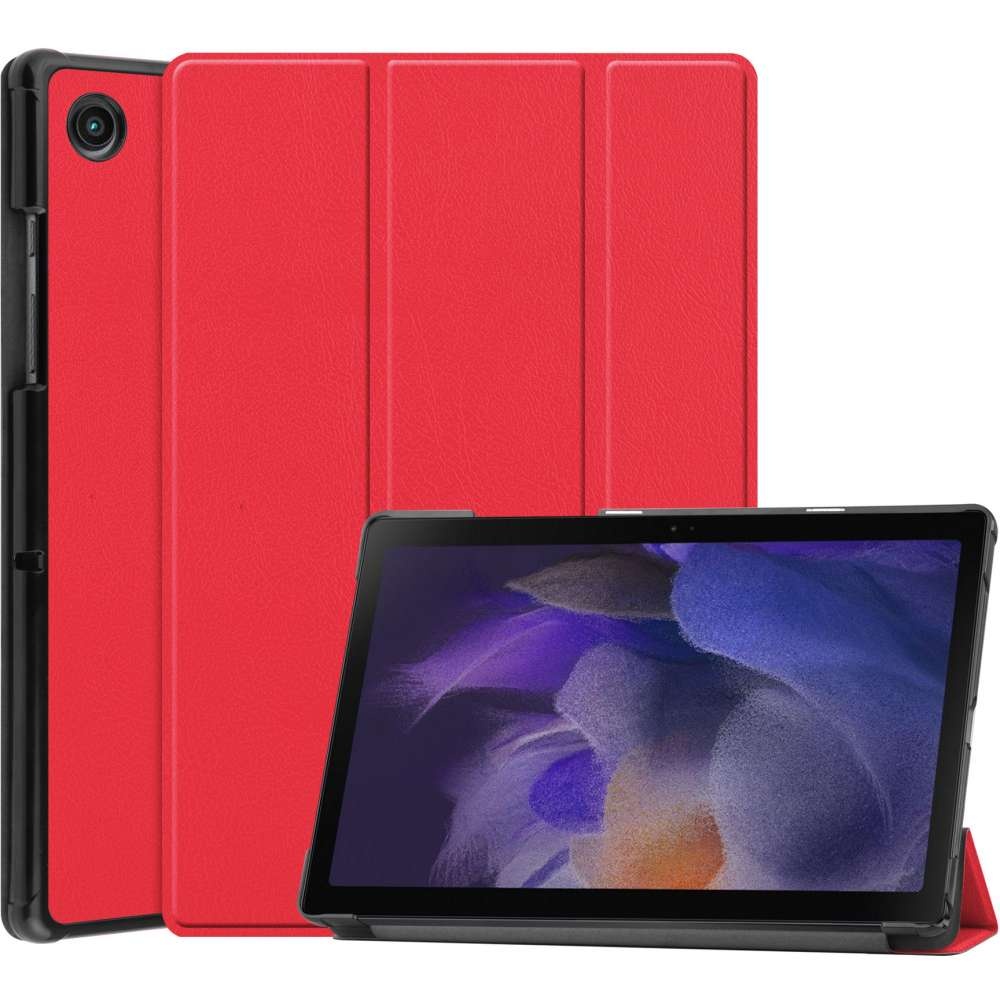 Just in Case Smart Tri-Fold Case - Samsung Galaxy Tab A8 - Rood - Beschermhoes