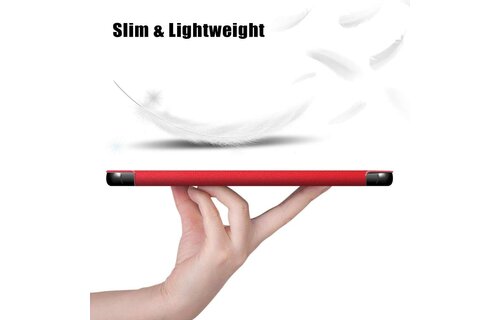 Just in Case Smart Tri-Fold Case - Lenovo M10HD - Rood - Beschermhoes