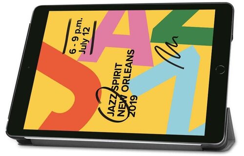 Just in Case Smart Tri-Fold Case - Apple iPad 10.2 - Grijs - Beschermhoes