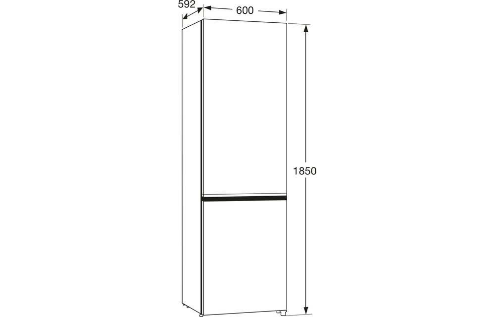 ETNA KCV285NRVS - Koel-vriescombinatie