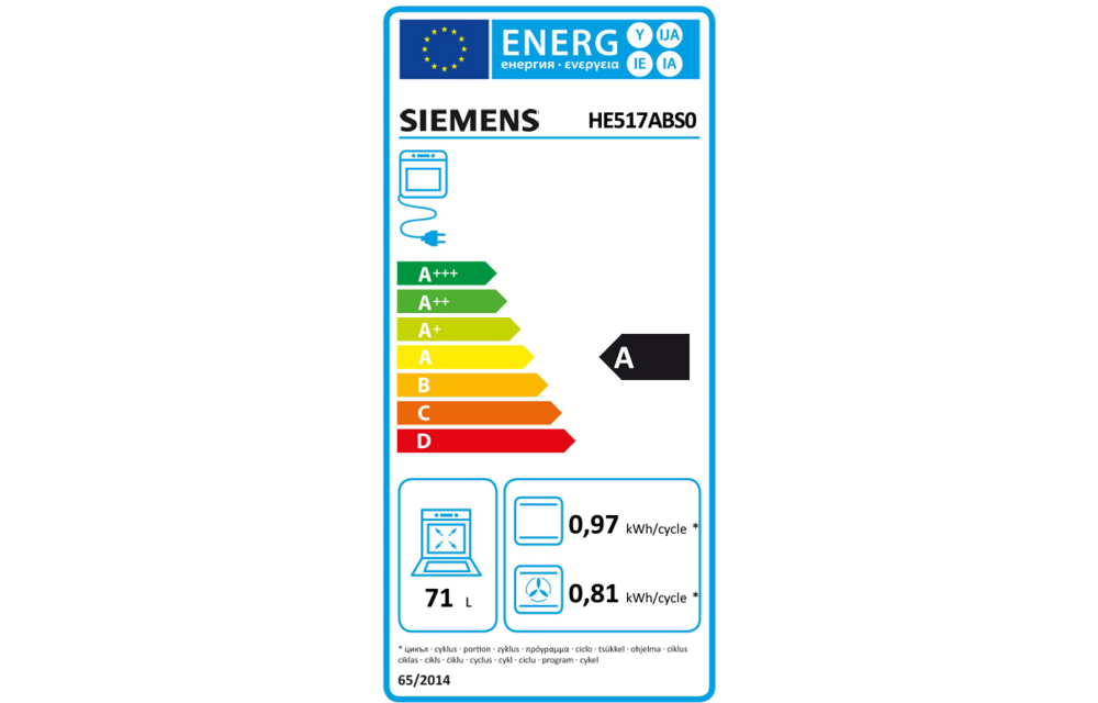 Siemens HE517ABS0 - Inbouw oven
