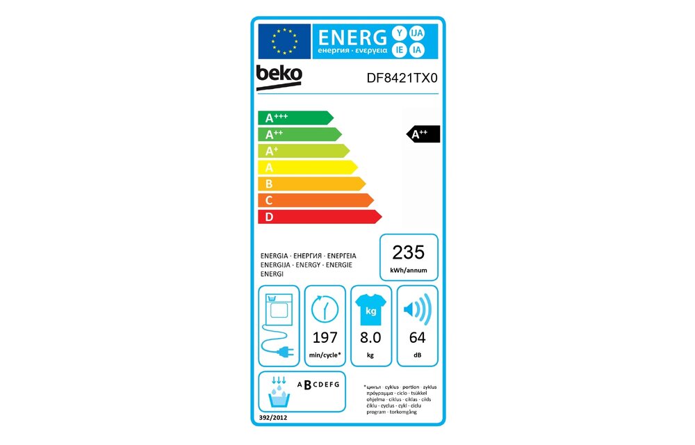 Beko DF8421TX0 - Warmtepompdroger