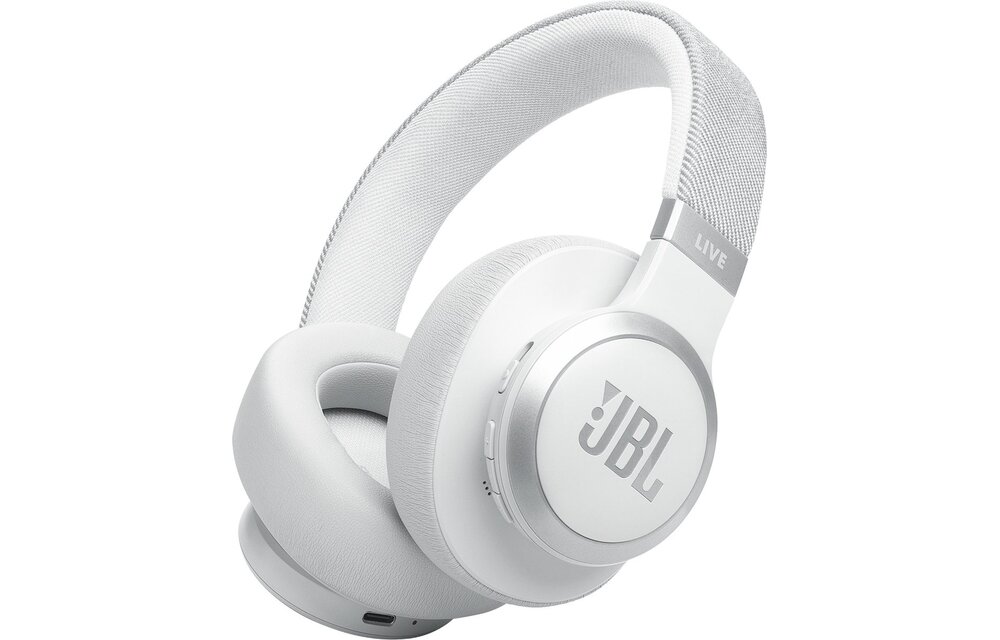 JBL Live 770NC Wit - Draadloze koptelefoon