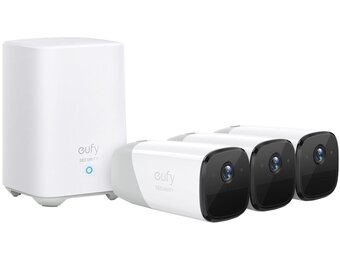 Eufy eufyCam 2 Pro 3-Cam Kit (3 camera's + HomeBase 2) - Beveiligingscamera