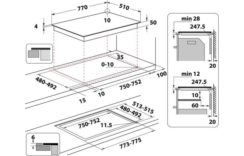 Whirlpool WF S1577 CPNE - Inductiekookplaat