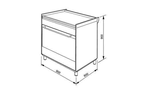 SMEG CG90IX9-1 - Inductiefornuis