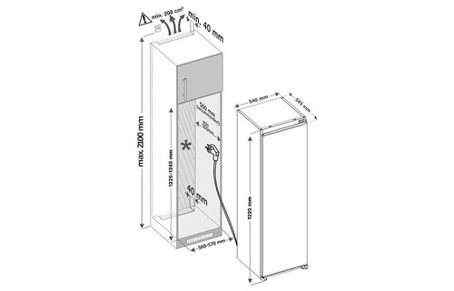 Inventum IKK1222S - Inbouw koelkast