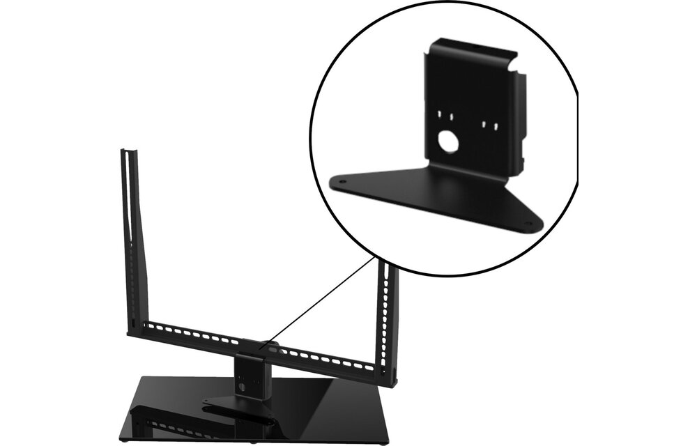 Cavus module voor Sonos Beam op Cavus tafelstandaard