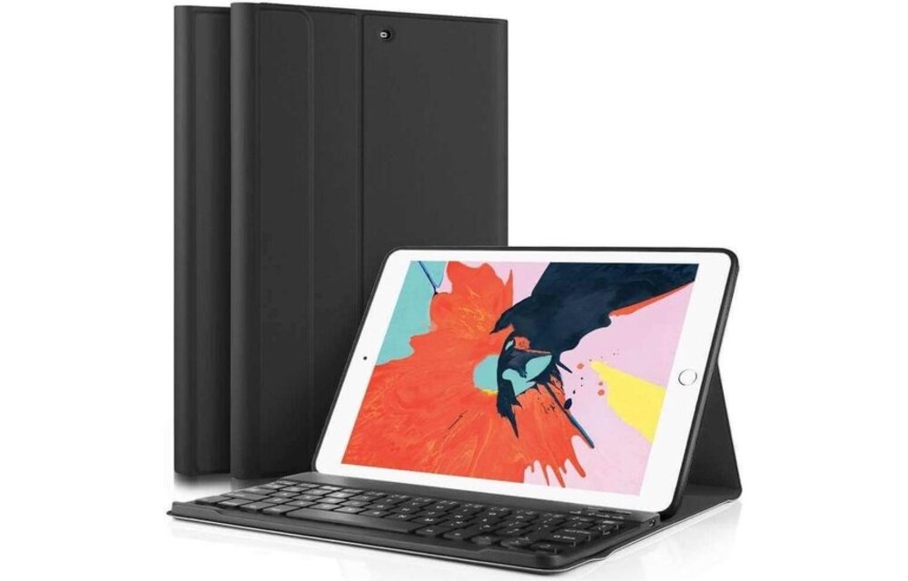 Just in Case Premium Bluetooth keyboard hoes voor iPad 9.7 (2017/2018) Zwart - Beschermhoes