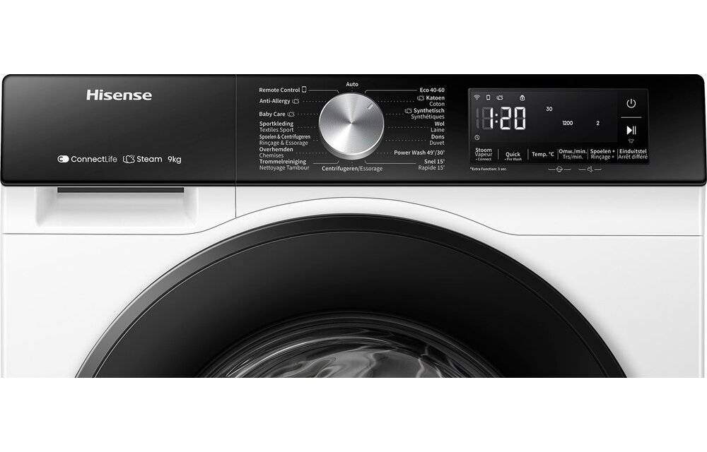 Hisense WF3S8043BW3/BLX - Wasmachine