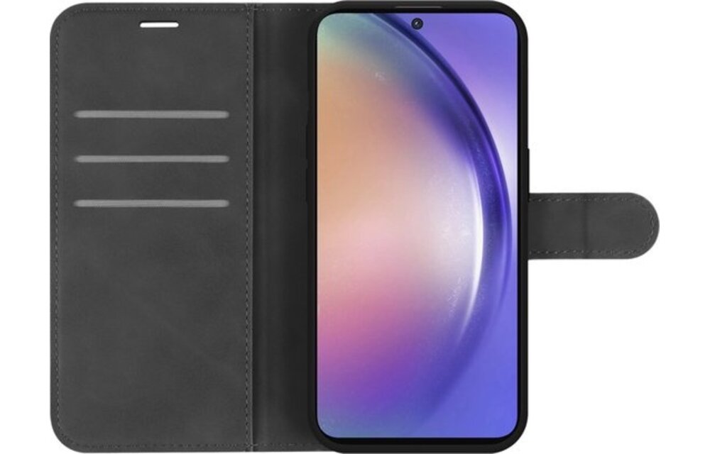 Just In Case Samsung Galaxy A55 Premium Wallet Zwart - Beschermhoes