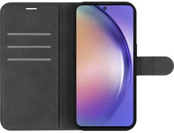 Just In Case Samsung Galaxy A55 Premium Wallet Zwart - Beschermhoes