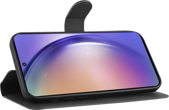 Just In Case Samsung Galaxy A55 Premium Wallet Zwart - Beschermhoes
