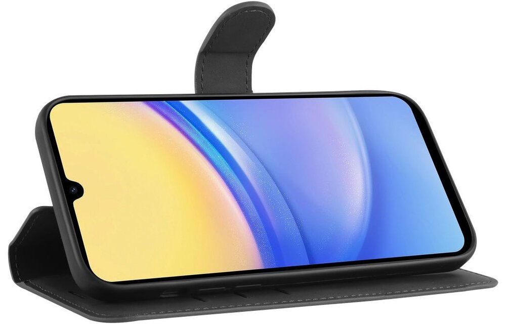 Just In Case Samsung Galaxy A15 Premium Wallet Case Zwart - Beschermhoes