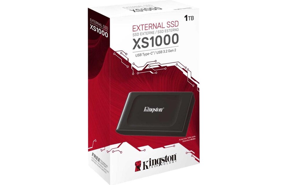 Kingston XS1000 1TB - Externe schijf