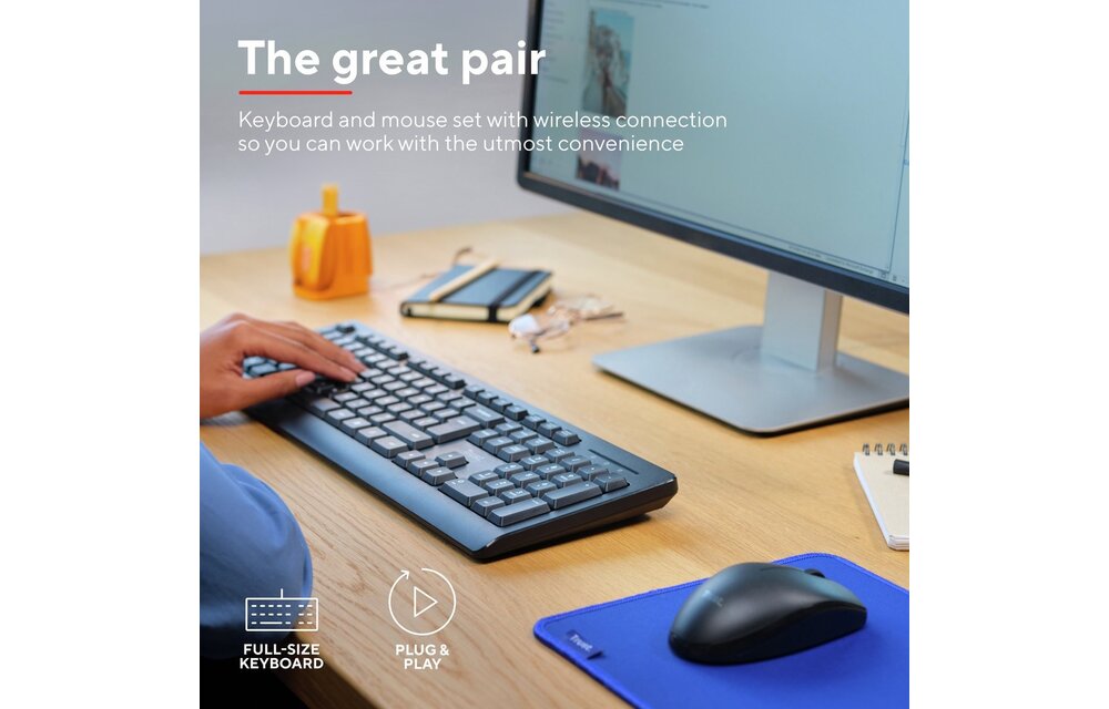 Trust Primo - Toetsenbord + muis set