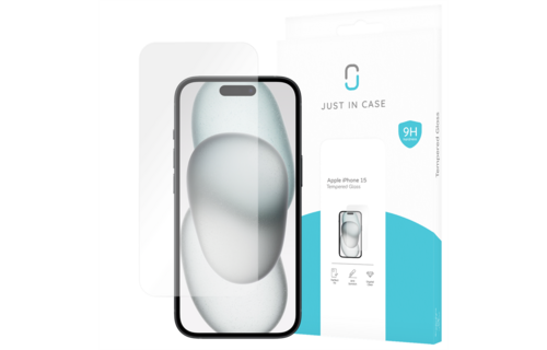 Just in Case iPhone 15 Tempered Glass - Screenprotector