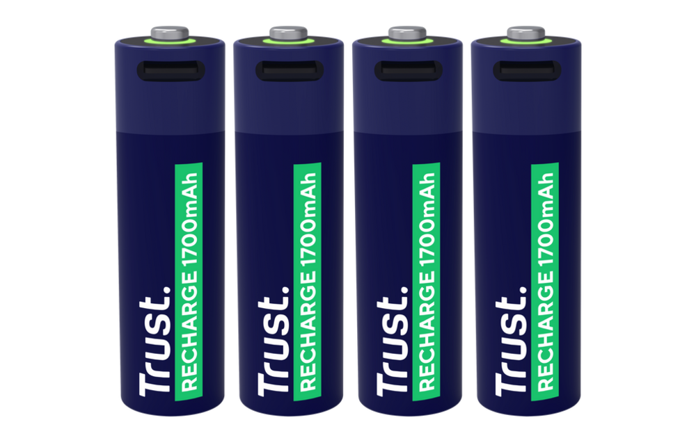 Trust USB-C oplaadbare AA-batterijen (4-pack)