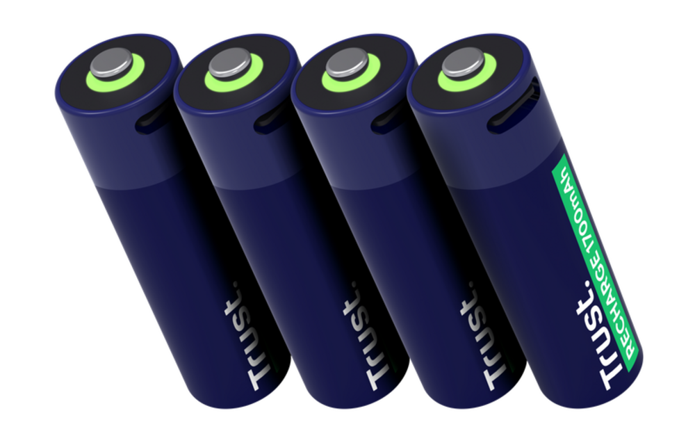 Trust USB-C oplaadbare AA-batterijen (4-pack)